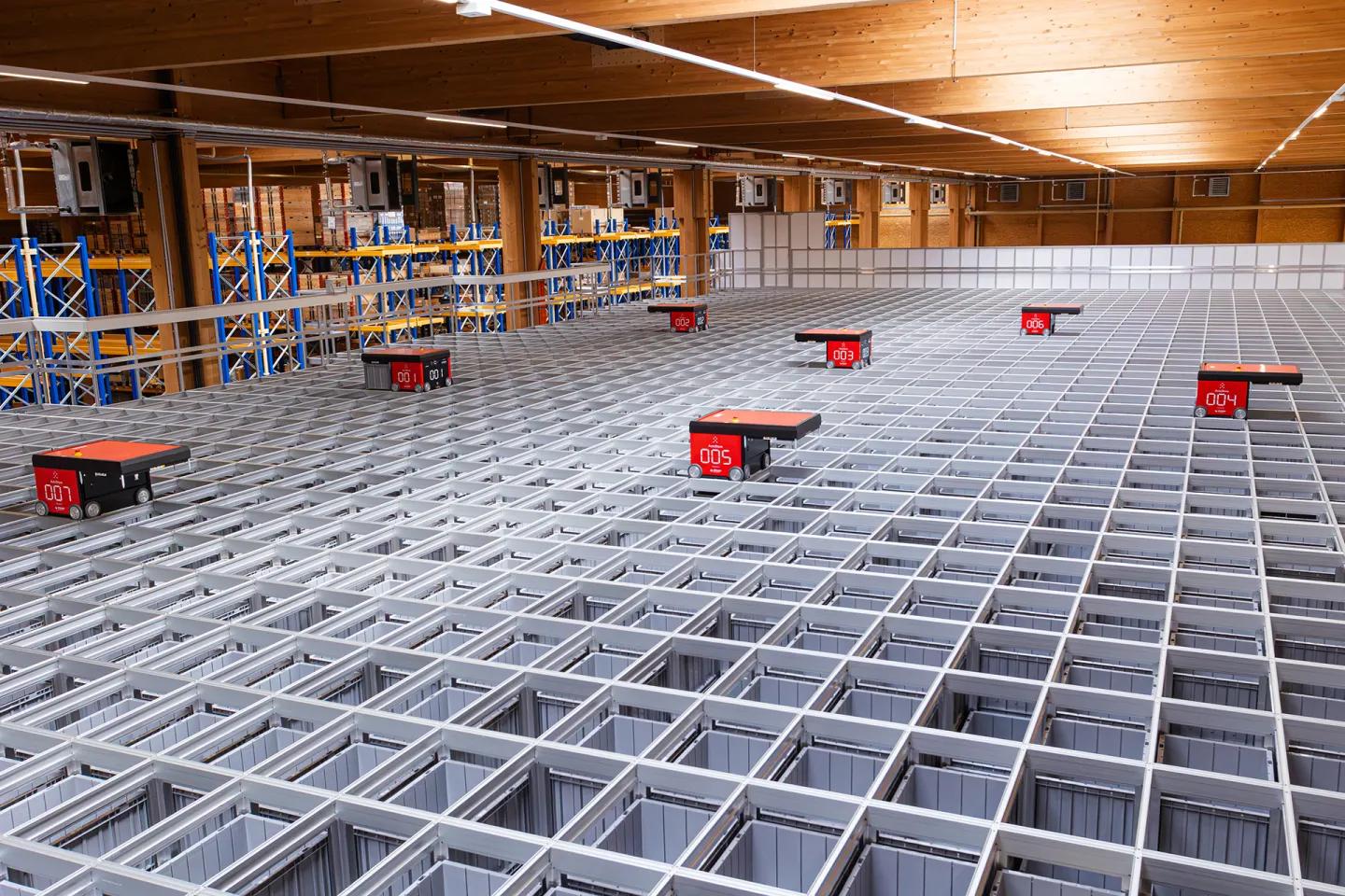 cargo-partner AutoStore Grid Mezzanine view