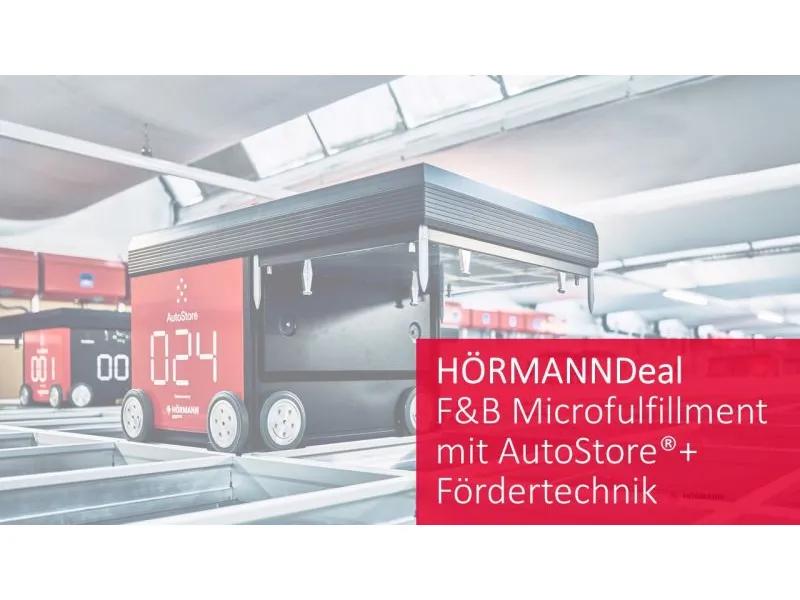 erster HÖRMANN Deal F&B Microfullfilment und AutoStore plus Fördertechnik